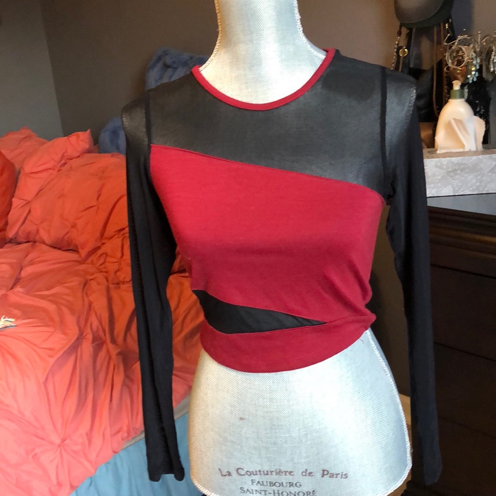 Long sleeve sheer shirt